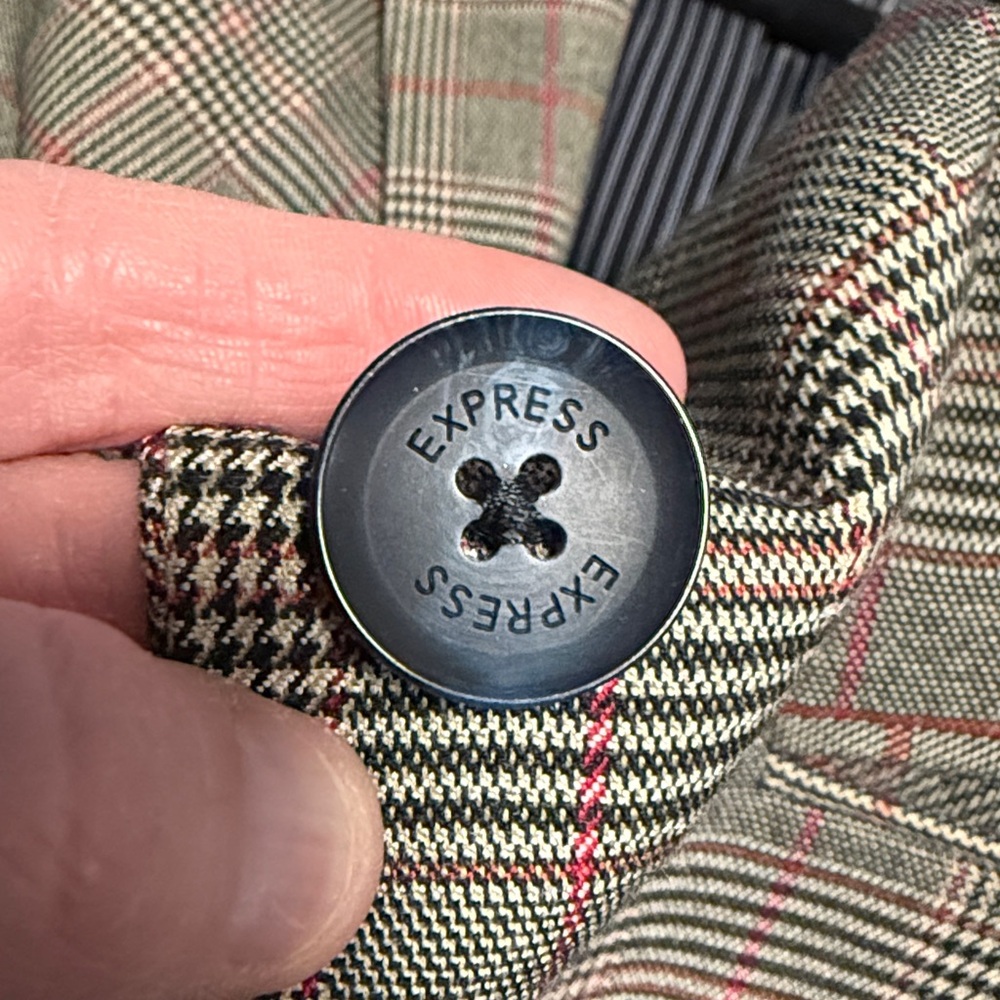 Express Tailored Plaid Blazer - Picture 9 of 10